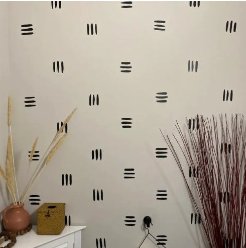 "3-Line Vinyl Wall Sticker Set: Home Decor Decals"