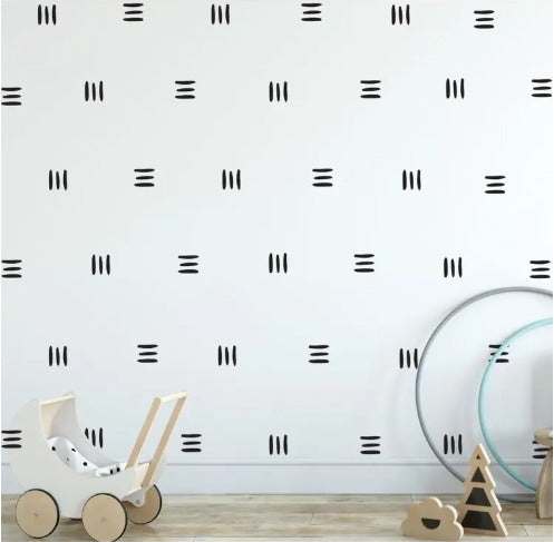 "3-Line Vinyl Wall Sticker Set: Home Decor Decals"