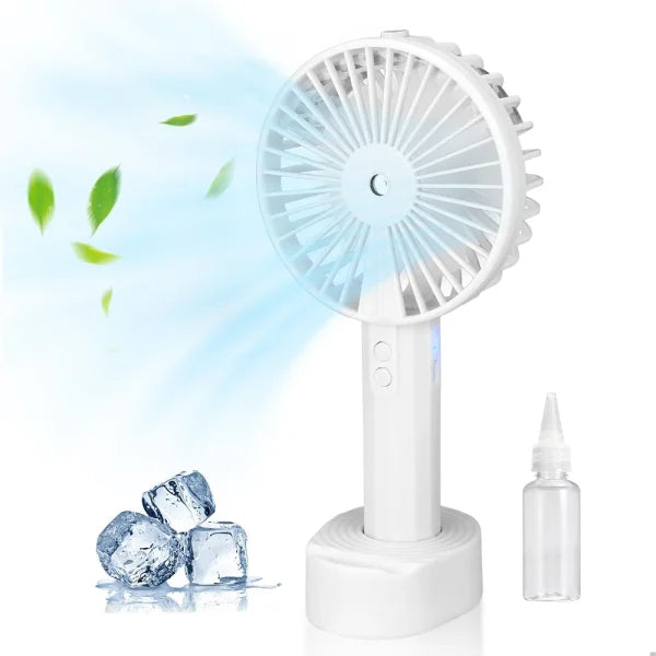 "Handheld Spray Fan: Portable Desktop Outdoor Humidifying Fan"