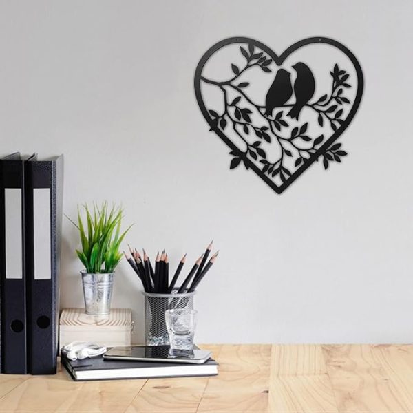 "Love Birds Wall Hanging: Home & Garden Decoration"
