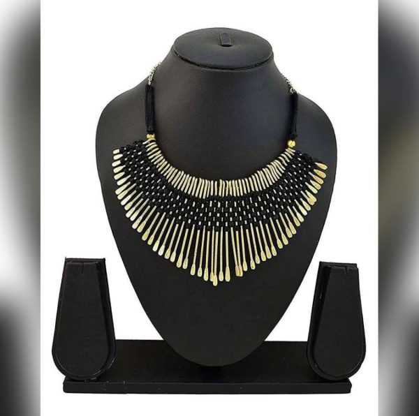 "Multi & Black Color Choker Necklace: Fancy Pendant for Women & Girls"